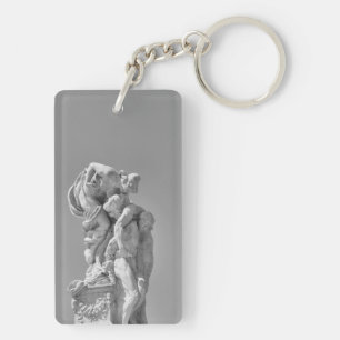 Roman sculptures in modern composition key ring
