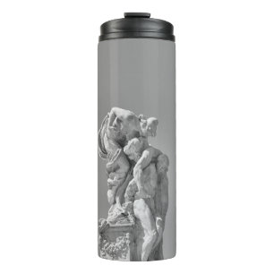 Roman sculptures in modern composition thermal tumbler