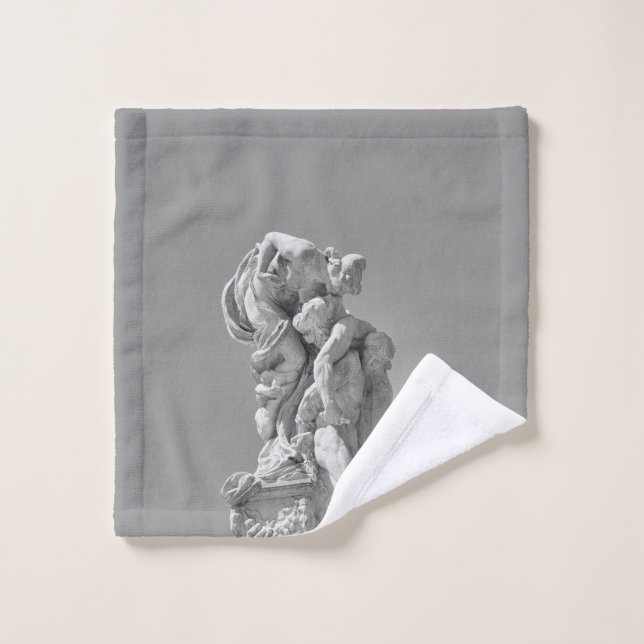 Roman sculptures in modern composition wash cloth (Wash Cloth)