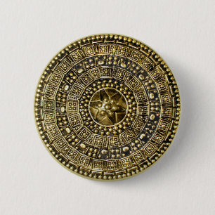 Roman Shield 6 Cm Round Badge