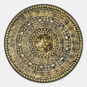 Roman Shield Classic Round Sticker