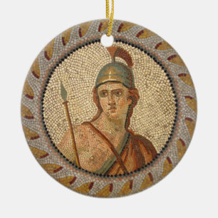 Roman Soldier Mosaic Ceramic Tree Decoration