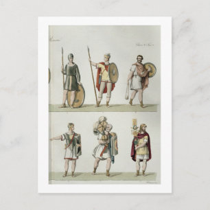 Roman Soldiers, detail from plate 2, class 5 of Pa Postcard