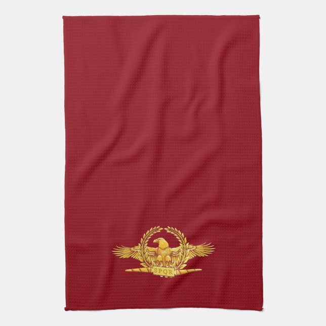 Roman SPQR Eagle Kitchen Towel (Vertical)