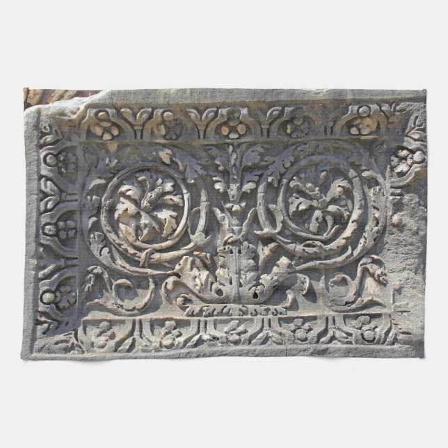 Roman stone tea towel (Horizontal)
