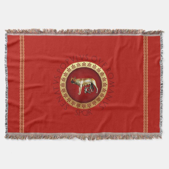 Roman Style Throw Blanket (Front)
