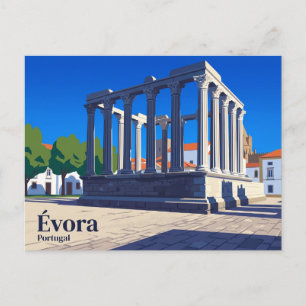 Roman Temple of Évora Portugal Postcard