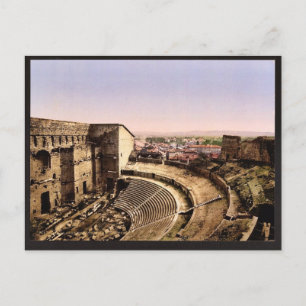 Roman theatre, interior, Orange, Provence, France Postcard