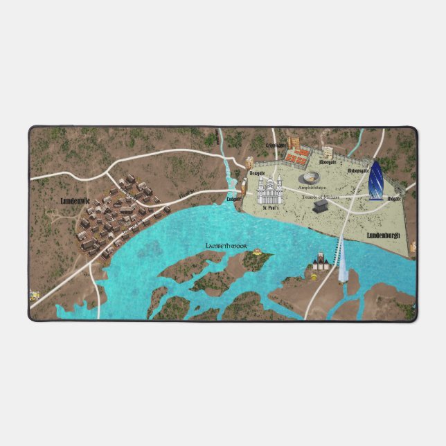 Roman & Viking Invasion London Deskmat (Front)