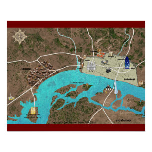 Roman & Viking London Poster