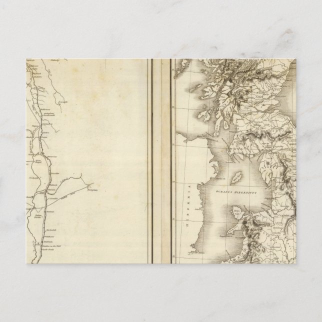 Roman Wall in Britain Postcard (Front)