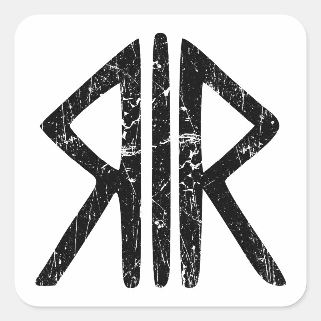 Roman Way Gods religion symbol ancient antiquity h Square Sticker (Front)