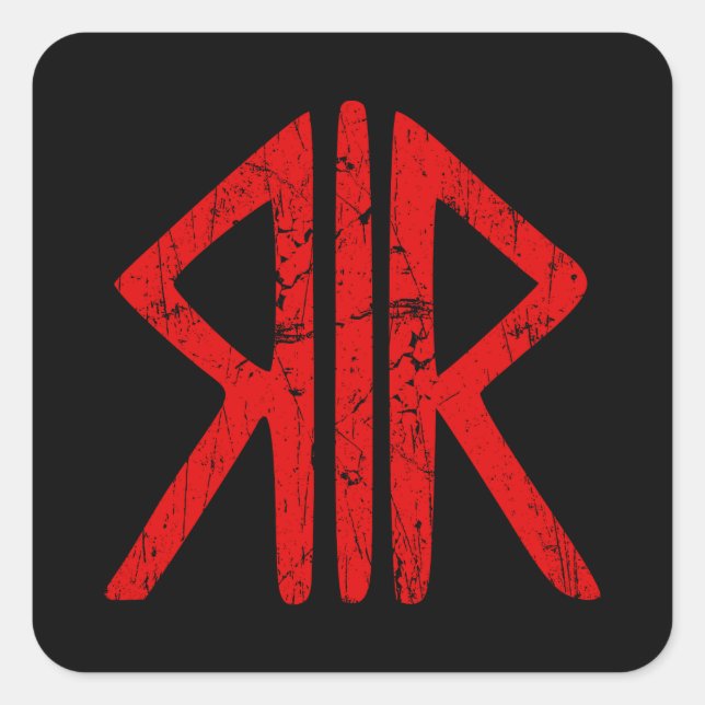 Roman Way Gods religion symbol ancient antiquity h Square Sticker (Front)