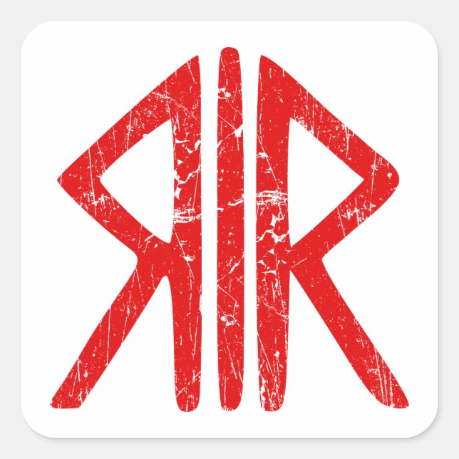 Roman Way Gods religion symbol ancient antiquity h Square Sticker (Front)