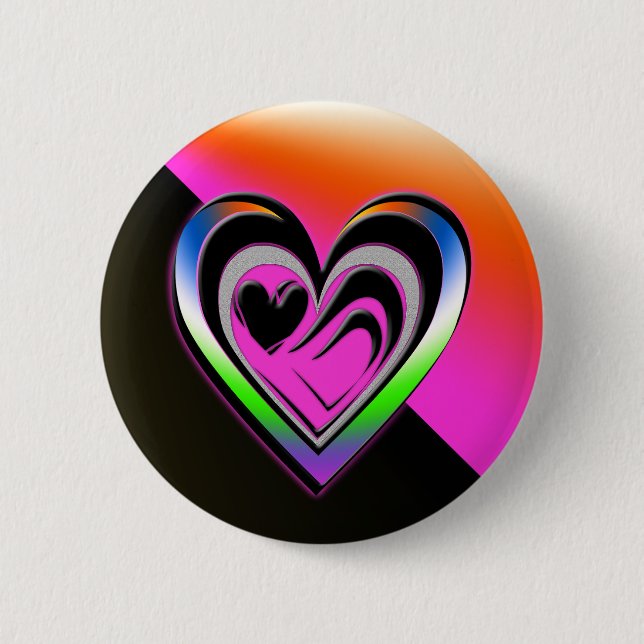 Romance 6 Cm Round Badge (Front)