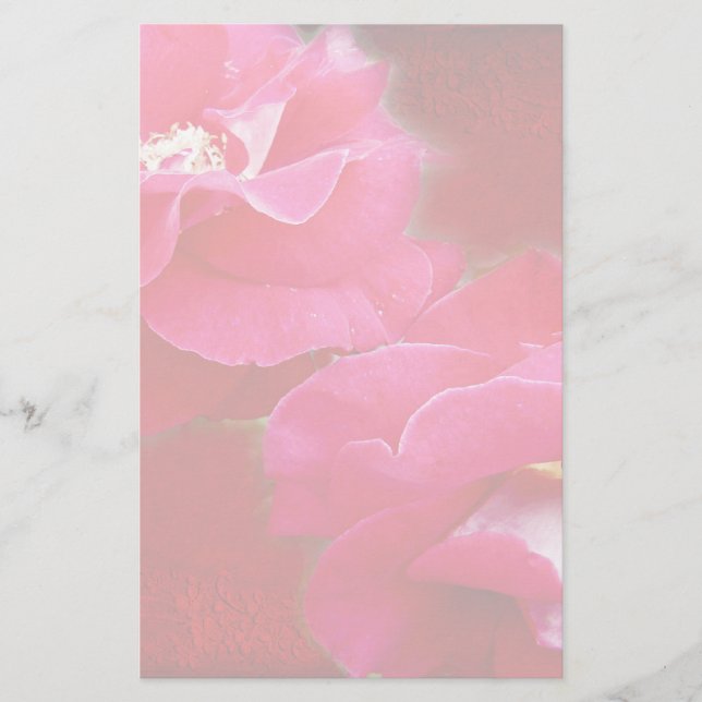 Romance and Red Roses Stationery (Front)