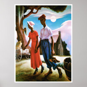 Romance by Thomas Hart Benton Poster