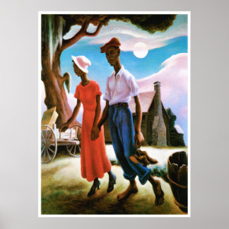 Romance by Thomas Hart Benton Poster