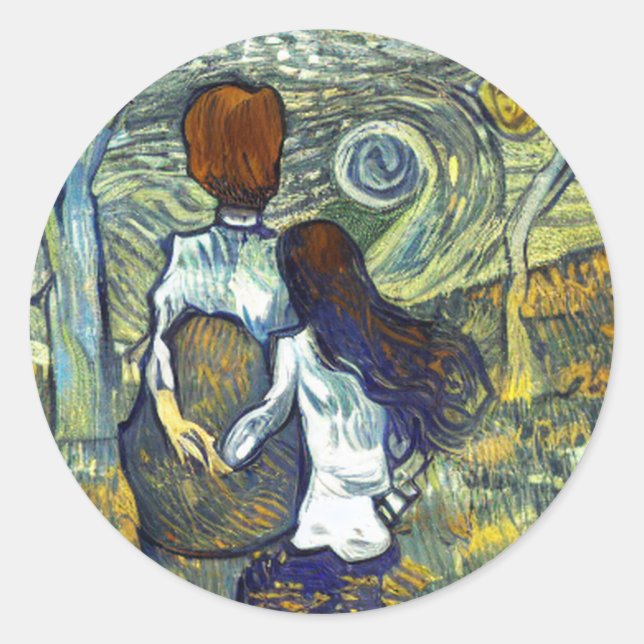 ROMANCE CLASSIC ROUND STICKER (Front)