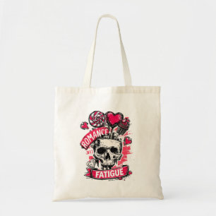 Romance Fatigue Skull with Candy Hearts & Cupcake Tote Bag