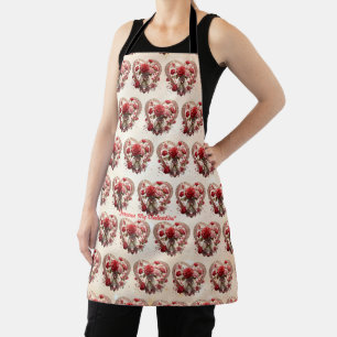 "Romance in Bloom" Apron