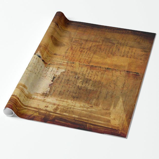 Romance in Stone Wrapping Paper (Unrolled)