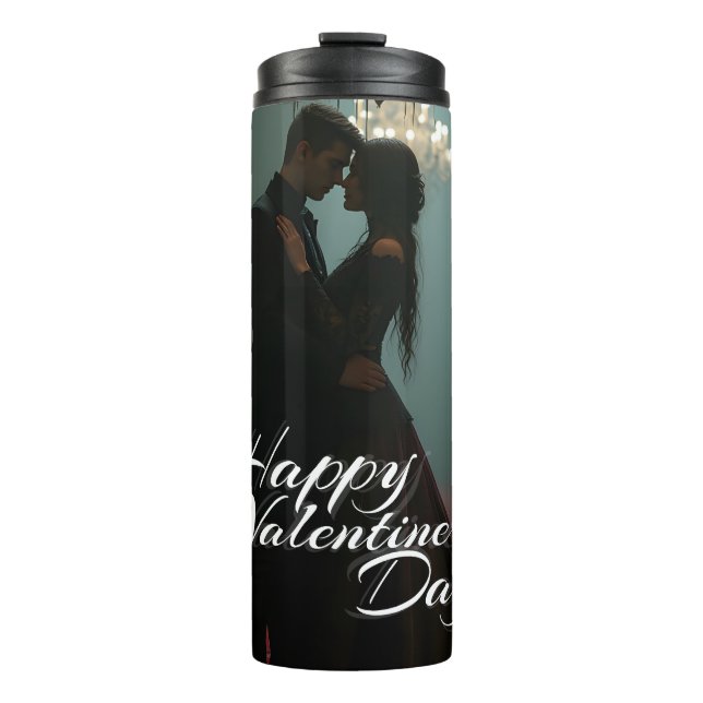 Romance in the Rose Hall for Valentine's Day Thermal Tumbler (Front)