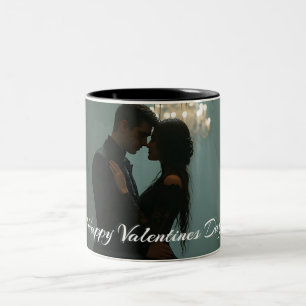 Romance in the Rose Hall for Valentine's Day Two-Tone Coffee Mug