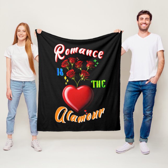 Romance is the glamour fleece blanket (In Situ)