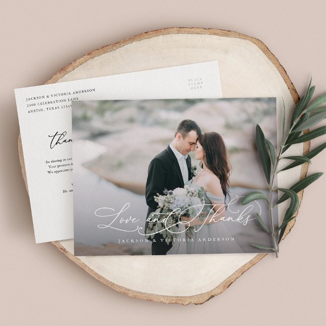 Romance Love and Thanks Postcard (Creator Uploaded)