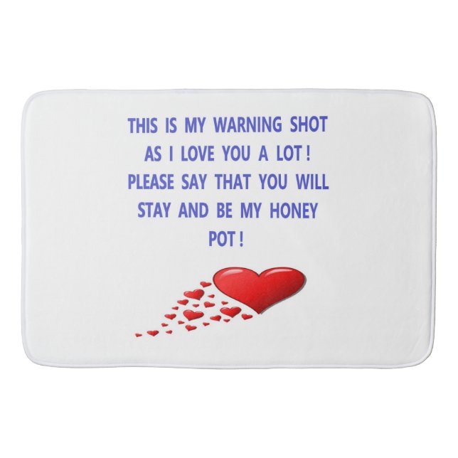 ROMANCE LOVE BEAUTY AND ALL THAT JAZZ BATH MAT (Front)