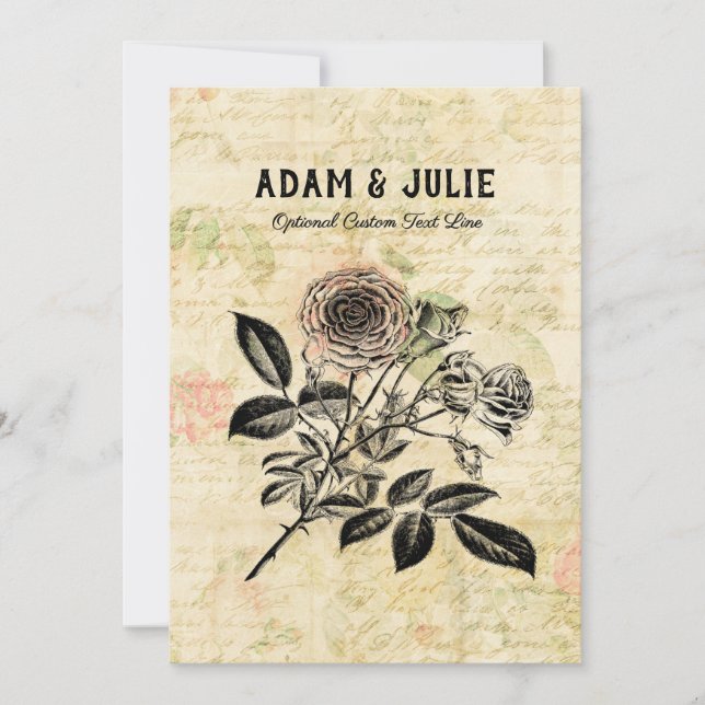 Romance Love Wedding Anniversary or Valentines Day Thank You Card (Front)