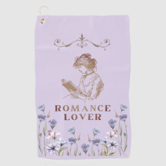 Romance Lover Lavender Floral Golf Towel