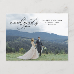 Romance Newlyweds Elopement Postcard