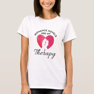 Romance Novels Are My Therapy Bookworm T-Shirt
