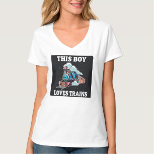 Romance of the Rails: Classic Steam Train T-Shirt