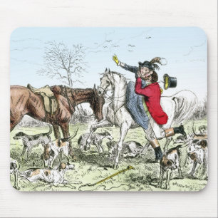 Romance on the Hunt Mouse Mat