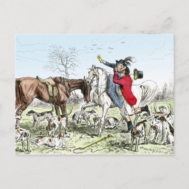 Romance on the Hunt Postcard (Front)