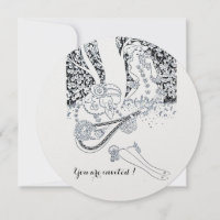 ROMANCE,ROMANTIC LOVERS BLACK WHITE WEDDING PARTY