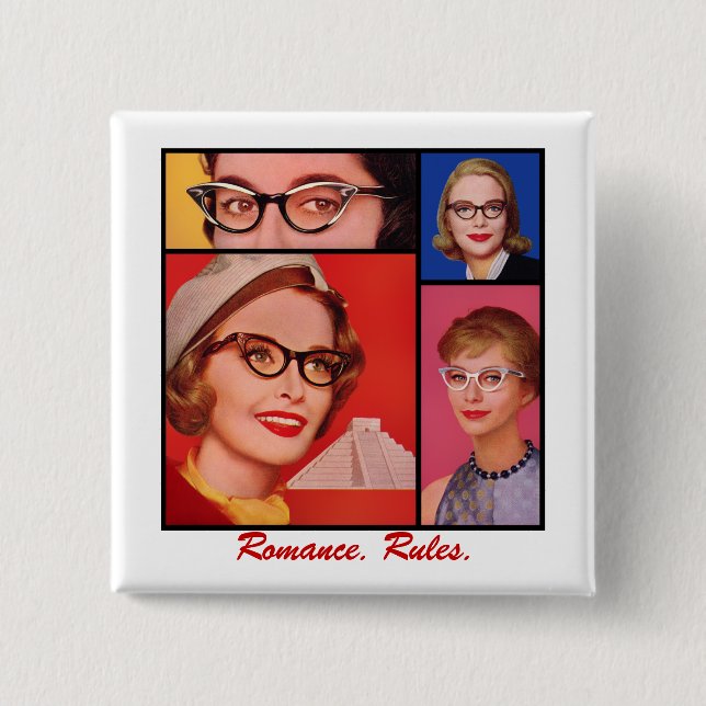 Romance. Rules. 15 Cm Square Badge (Front)