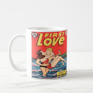 Romance Vintage Comic Book Design Coffee Mug Cup