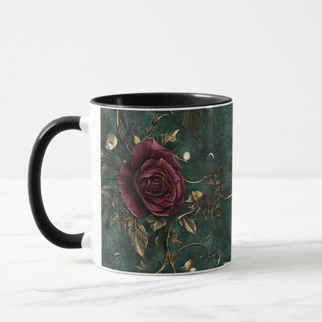 Romance & Vintage elegant roses. Mug (Left)