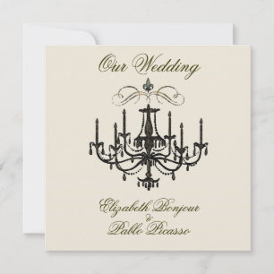 Romance with a Chandelier ~ Invitation / RSVP
