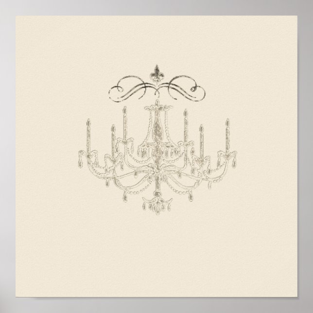 Romance with a Chandelier ~ Print Poster (Front)