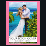 Romance Writer Book Cover | Author Photo Back Pink Flyer<br><div class="desc">Romance Writer Author Book Cover Promotion Flyer - Author Photo Back - Large,  Pink</div>