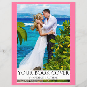 Romance Writer Book Cover   Author Photo Back Pink Flyer