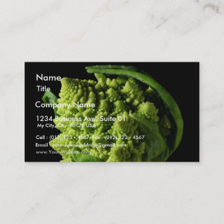 Romanesco Broccoli Fractals Business Card