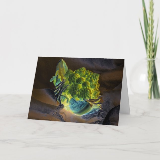 "Romanesco" Digitally Altered Still Life Card (Front)