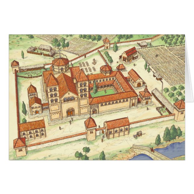 Romanesque Abbey. Model (Front Horizontal)