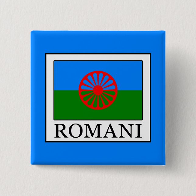 Romani 15 Cm Square Badge (Front)